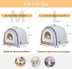 Cat Bed for Indoor Cats Foldable cat cave Anti-Slip   Water-Resistant Bottom cat Houses for Indoor Cats or Small Dogs Kitten Tent