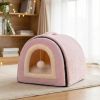 Cat Bed for Indoor Cats Foldable cat cave Anti-Slip   Water-Resistant Bottom cat Houses for Indoor Cats or Small Dogs Kitten Tent
