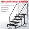 Hot Tub Steps Outdoor, RV Steps with Handrail, Portable RV Stairs 2/3/4/5 Step, Heavy Duty Truck Camper Steps Ladders for Travel Trailers, 5th Wheel