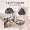 Portable Cat Tent Bed â€“ Foldable Indoor Tent Bed for Cats & Small Dogs, Washable Cushion, Cozy Hideaway for Kittens & Cats, Easy Assembly & Travel