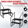 Hot Tub Steps Outdoor, RV Steps with Handrail, Portable RV Stairs 2/3/4/5 Step, Heavy Duty Truck Camper Steps Ladders for Travel Trailers, 5th Wheel