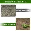 46.06in Adjustable Garden Hoe Handheld Stirrup Hula Hoe Scuffle Loop Hoe Gardening Weeder Cultivator Weeding Rake for Weeding/Loosening Soil
