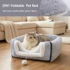 Cat Bed for Indoor Cats Foldable cat cave Anti-Slip   Water-Resistant Bottom cat Houses for Indoor Cats or Small Dogs Kitten Tent
