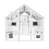 Extra Large Catio Outdoor Cat Enclosure, Walk-in Outdoor Pet House for Multiple Cats, Catio Cat Run Cage with Bridges, PVC Roof, Weatherproof Cover