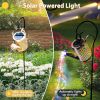 Solar Lanterns Outdoor Waterproof,Metal Watering Can Garden Decor Ornaments,Yard Art Hanging Path Lights,Outside Patio Decorations