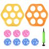 1Pc Inflatable Tic-Tac-Toe Pool Game Set with 7 Balls Summer Water Toy Portable Inflatable Game for Pool Beach Backyard