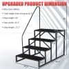 Hot Tub Steps Outdoor, RV Steps with Handrail, Portable RV Stairs 2/3/4/5 Step, Heavy Duty Truck Camper Steps Ladders for Travel Trailers, 5th Wheel