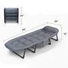 Adult Camping Cot with Built-In Headrest And Removable Mattress - 71 Inch XL Portable Folding Bed, Heavy Duty Frame for Support - Ideal for Camping
