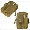 Tactical Waist Bag, MOLLE Utility Pouch, Waterproof Oxford Phone Holster Belt Bag for Outdoor Hunting Hiking