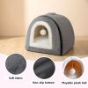 Cat Bed for Indoor Cats Foldable cat cave Anti-Slip   Water-Resistant Bottom cat Houses for Indoor Cats or Small Dogs Kitten Tent